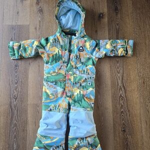Colorful Kids' Snowsuit with Hood